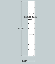 2x3x22 Replacement Back - OLD Base Design