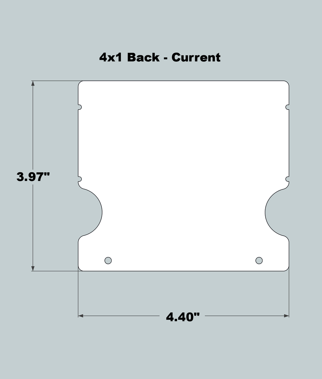 4x1x11 Replacement Back - New/Current