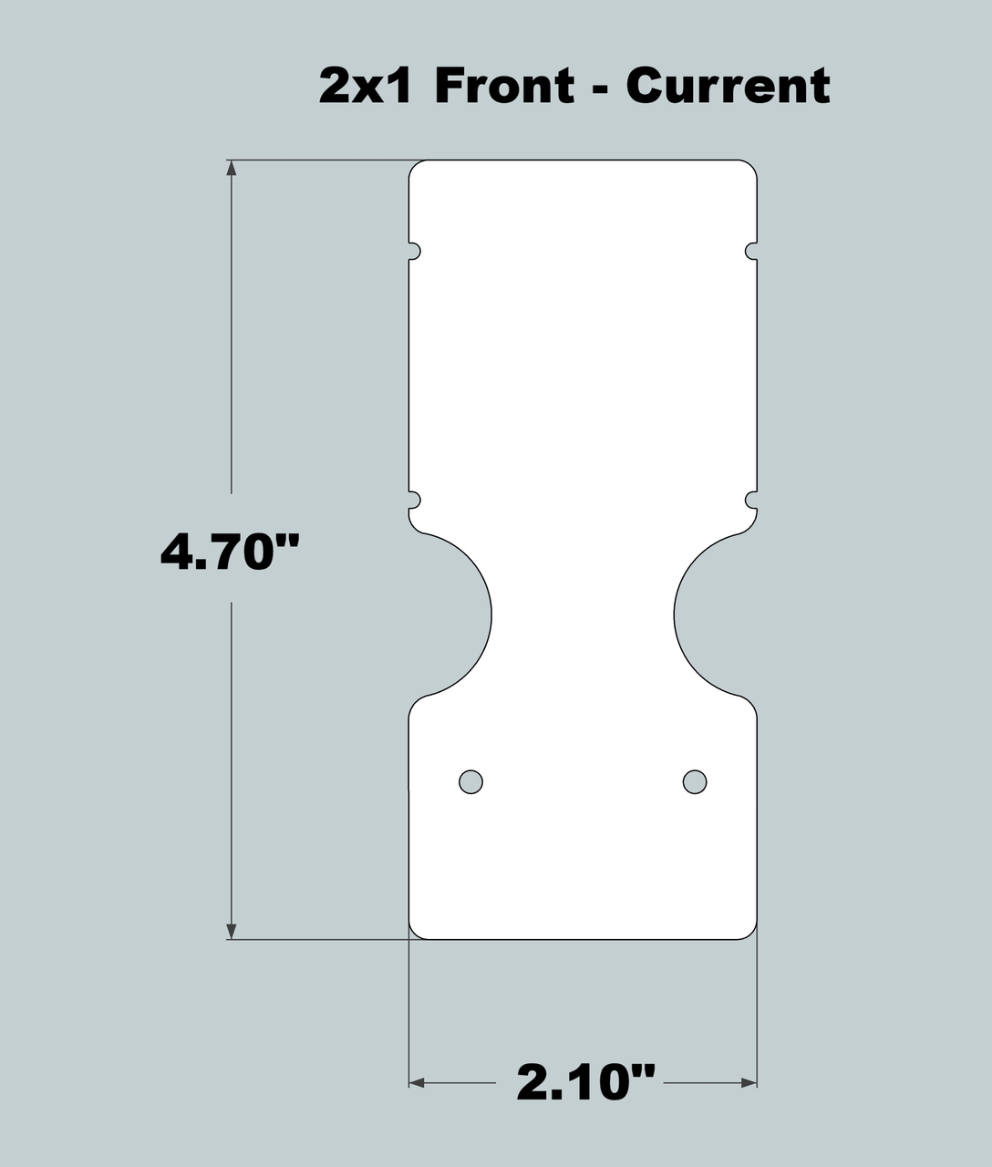 2x1x11 Replacement Front - New/Current