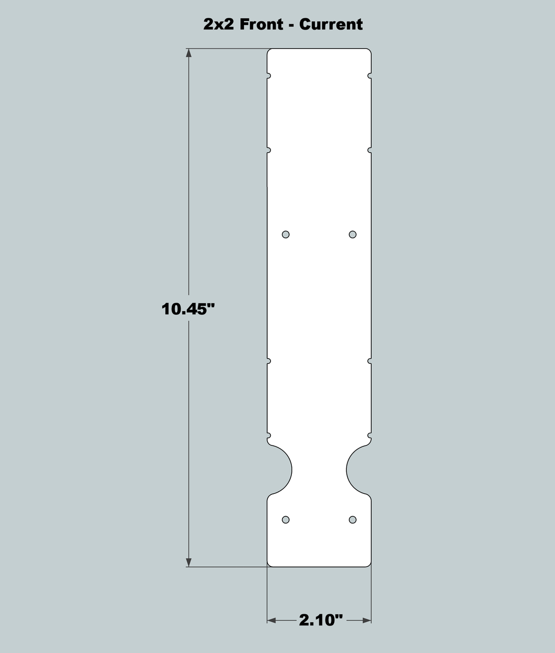 2x2x11 Replacement Front - New/Current