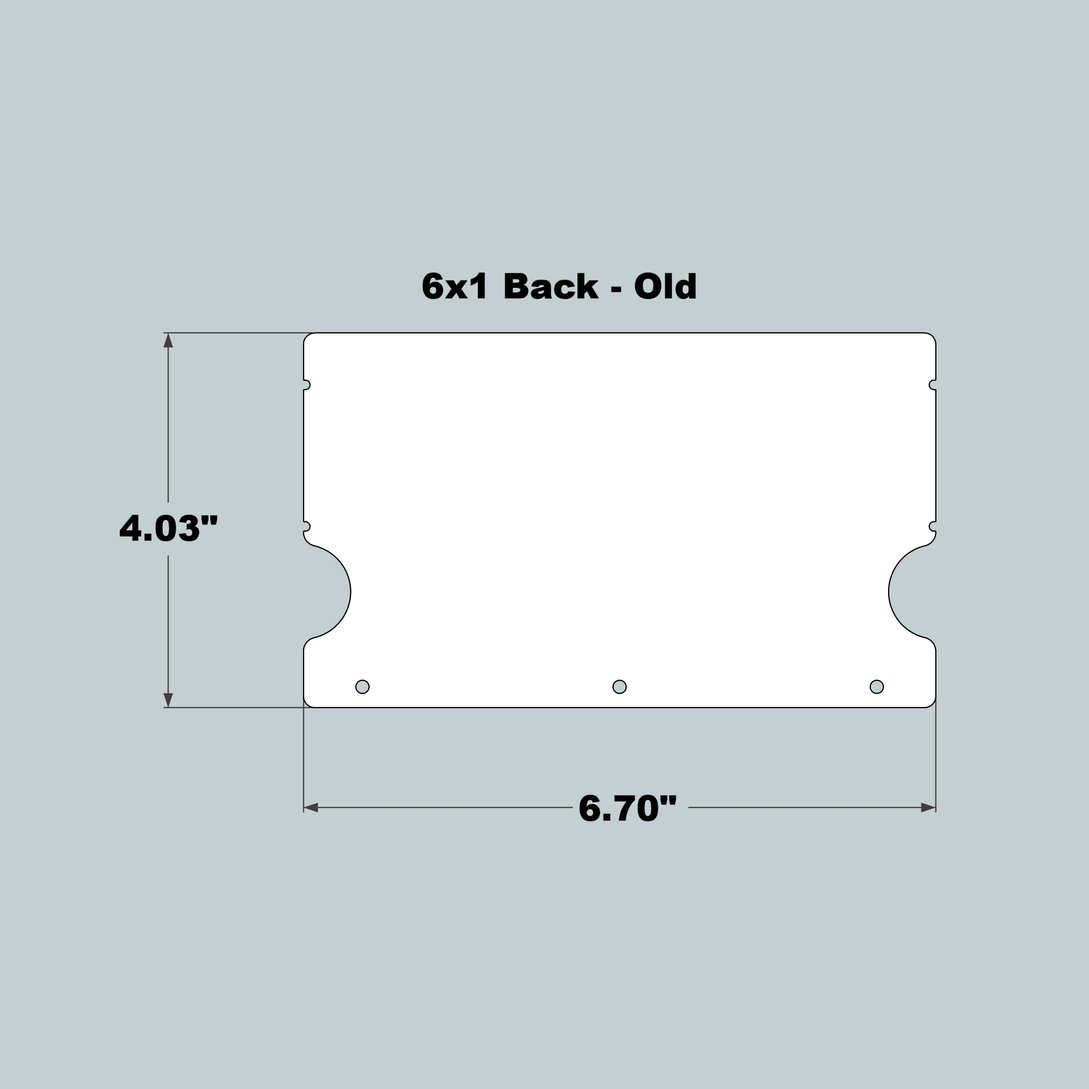 6x1x11 Replacement Back - OLD Base Design