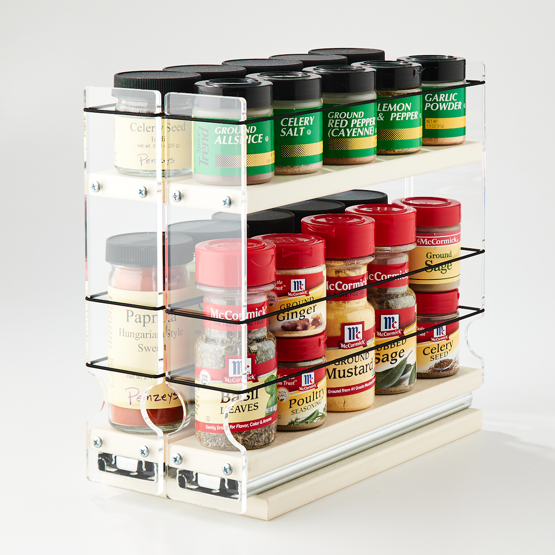 22x1.5x11 Spice Rack Cream Store a Vsriety of Spices