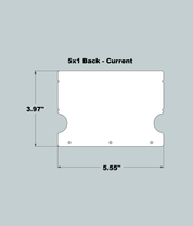 5x1x11 Replacement Back - New/Current