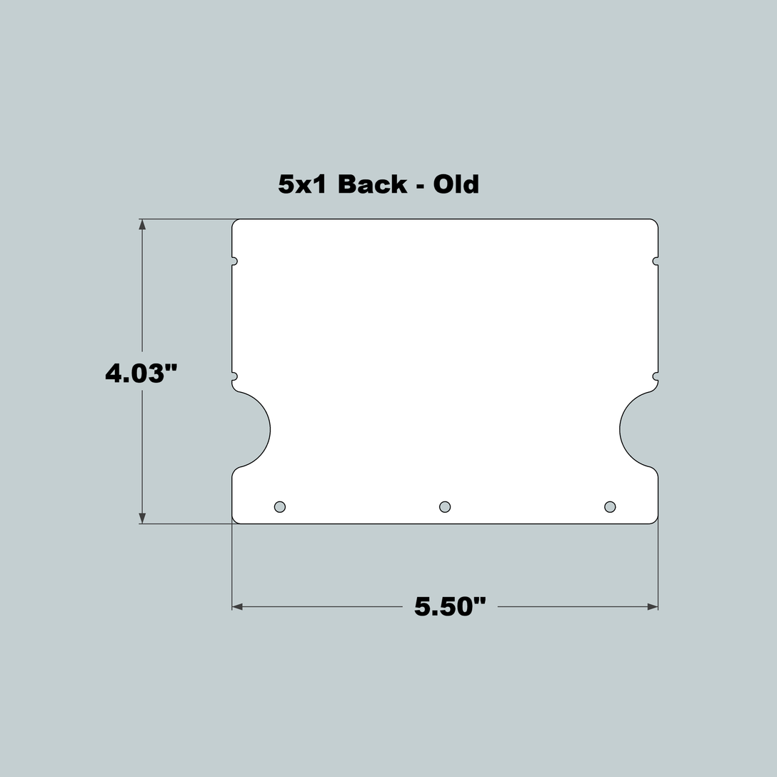 5x1x11 Replacement Back - OLD Base Design