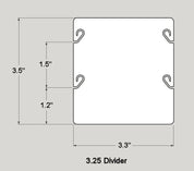 3.25 Divider Dimensioned