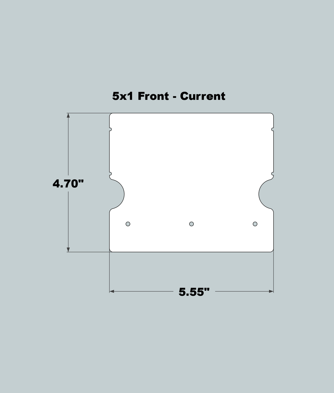 5x1x11 Replacement Front - New/Current