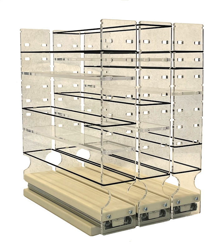 Spice Rack Drawer Handles 222xADJx11 Adjustable Spice Rack Drawer - Cream (DIY) – Vertical Spice