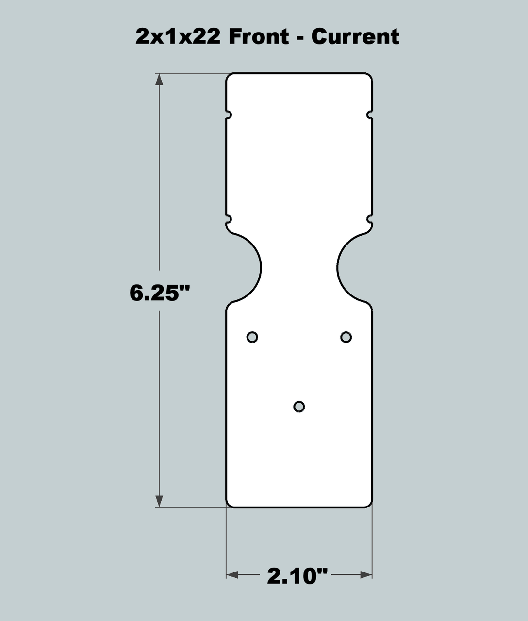 2x1x22 Replacement Front - New/Current