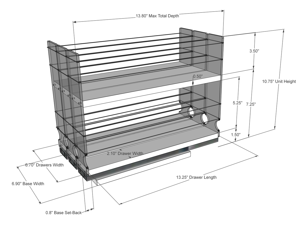 222x2x14 DC - Dimensioned