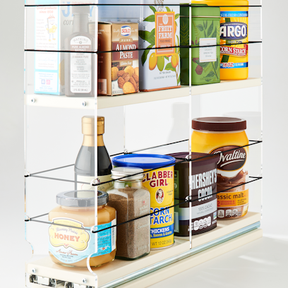 4 x 2 x 18 Storage Solution Drawer Cream
Unit: 4.6" wide x 15.25" tall x 18" depth
Drawers: (1) 4.4" wide x 2 Tiers, each tier two 8.66" sections