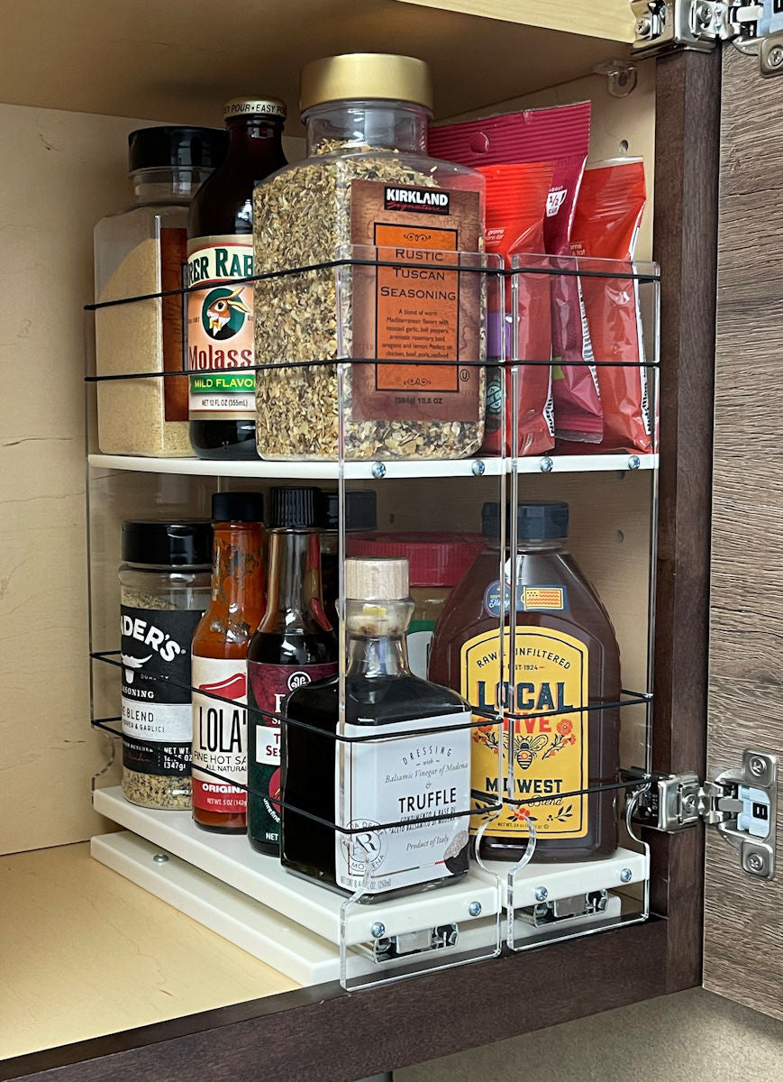 33x2TLx11 Spice Rack Drawer Cream (DIY) – Vertical Spice