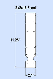 2x2x18 Replacement Front - New