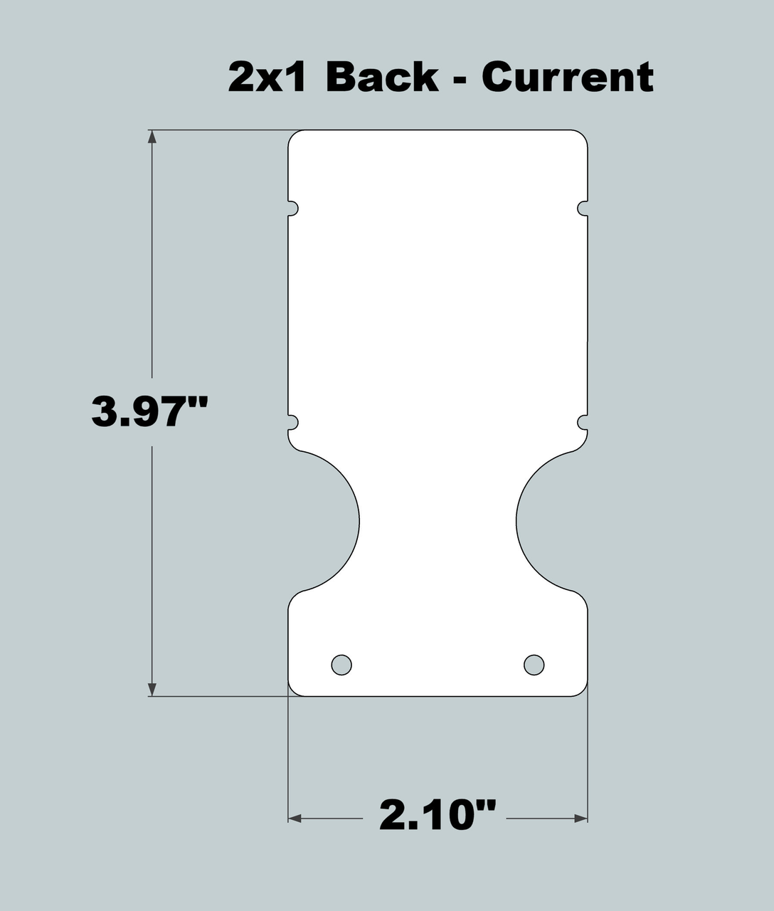 2x1x11 Replacement Back - New/Current