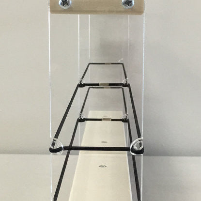 2x2x22 Spice Rack Drawer - Cream, Front view