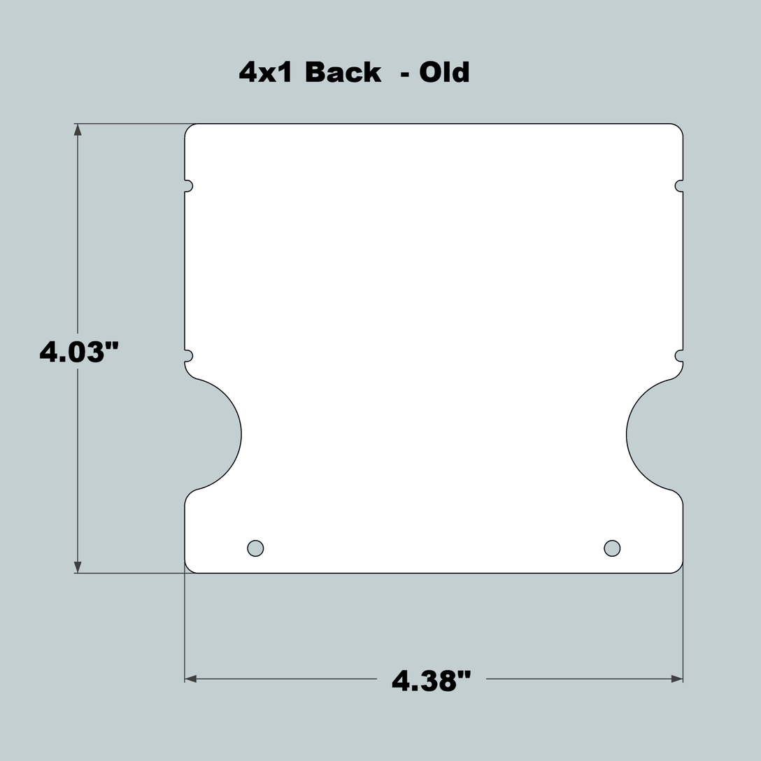 4x1x11 Replacement Back - OLD Base Design