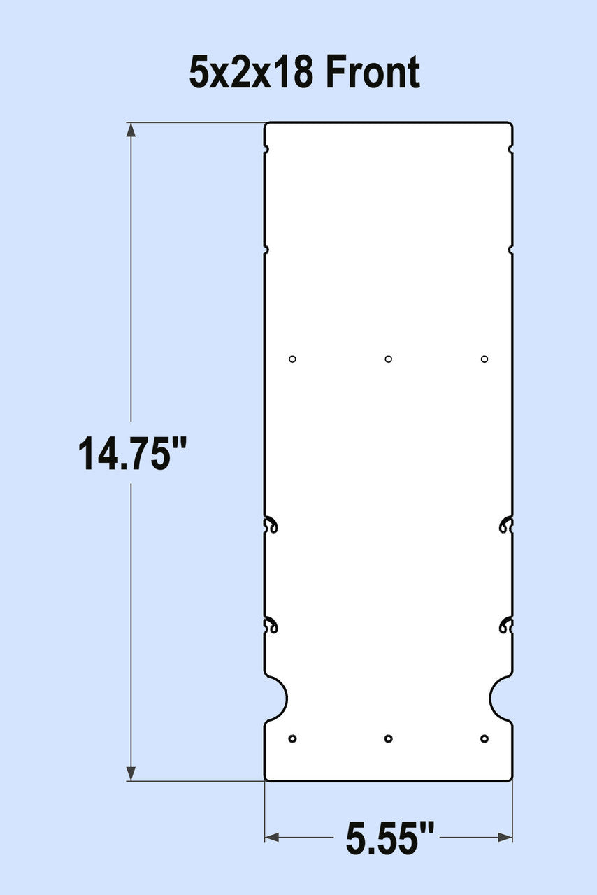 5x2x18 Replacement Front - New