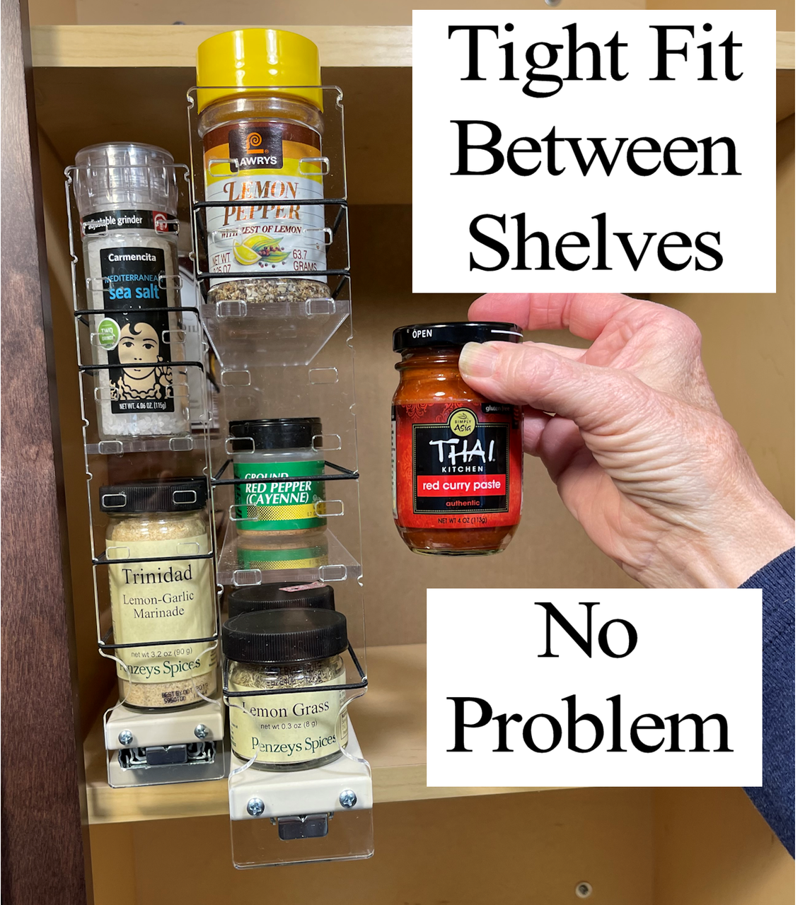 22xADJx11 Adjustable Spice Rack Drawer - Cream (DIY) – Vertical Spice