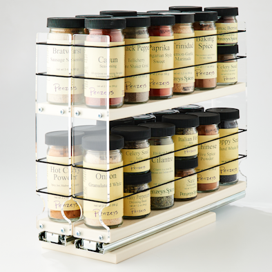 22x2x14 Spice Rack Drawer - Cream - Organize your wide variety of Spices