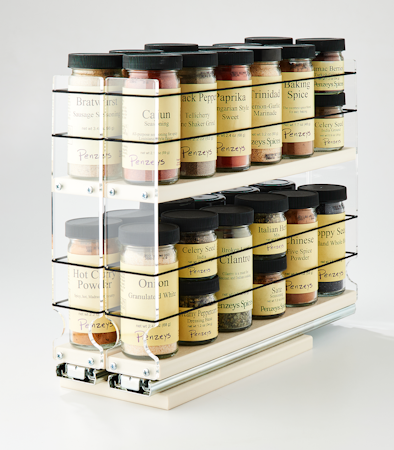 22x2x14 Spice Rack Drawer - Cream - Organize your wide variety of Spices